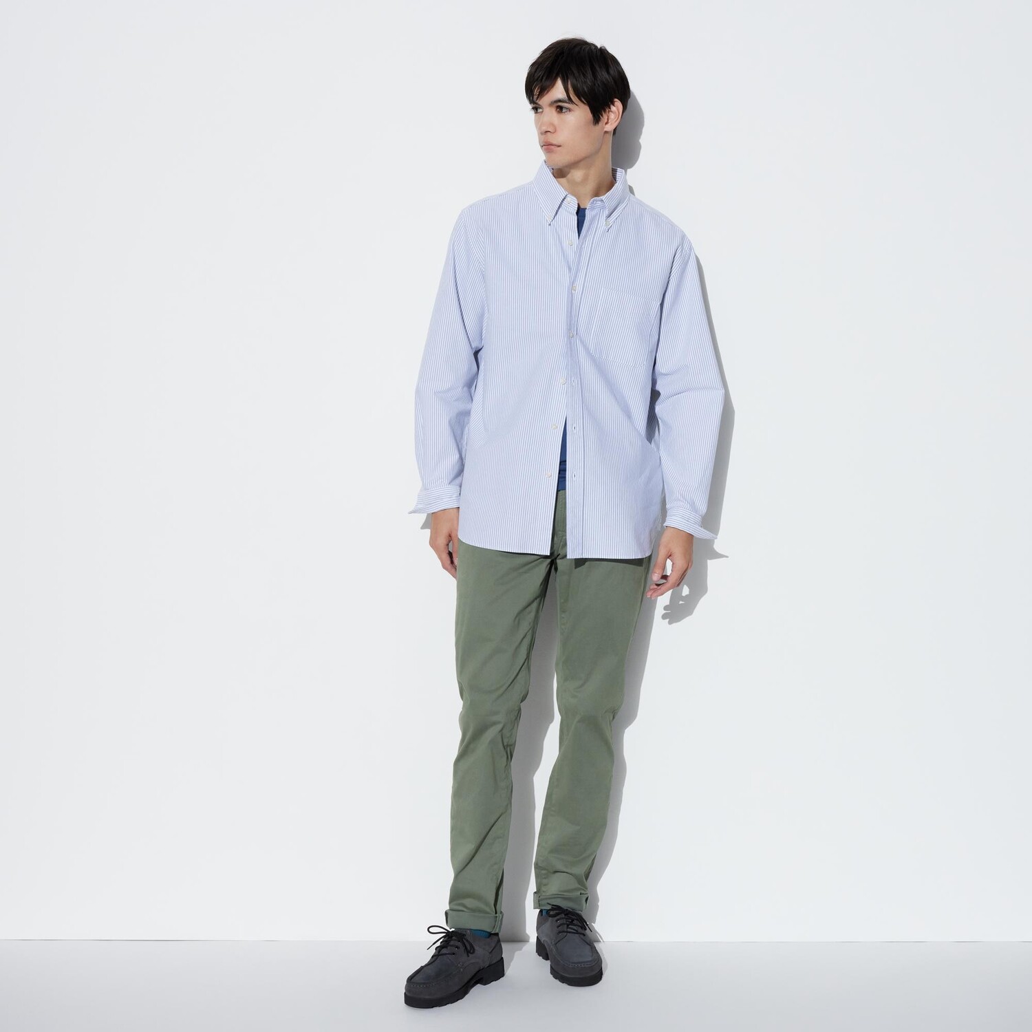 

Джинсы Uniqlo мужские ультра-стрейч скинни, оливковый