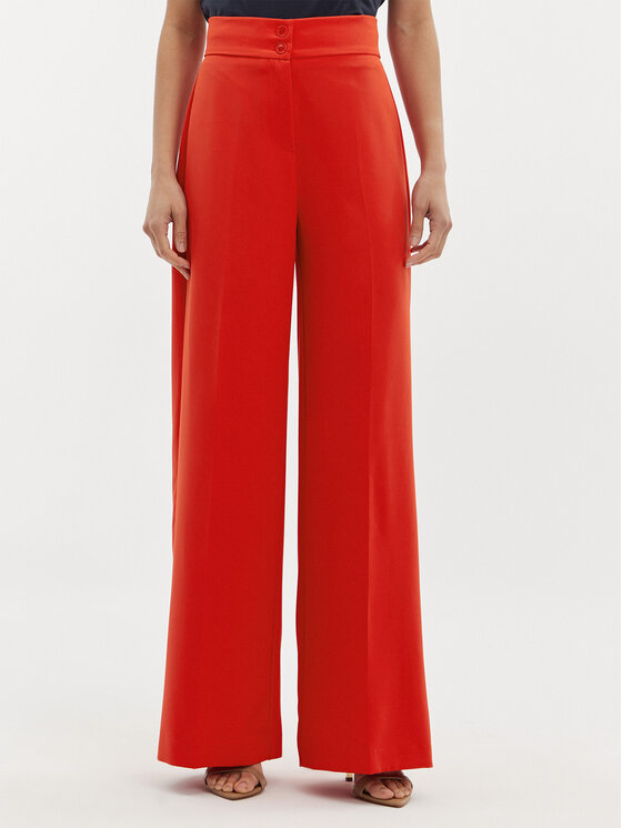 Тканевые брюки стандартного кроя Maryley, красный тканевые брюки стандартного кроя dkny красный