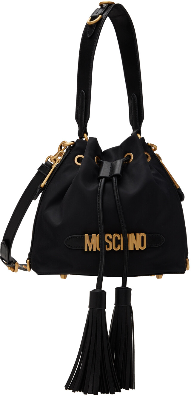 

Черная сумка с логотипом Moschino, цвет Black