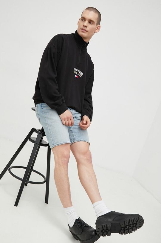 

Хлопковая толстовка DM0DM14340.9BYY Tommy Jeans, черный