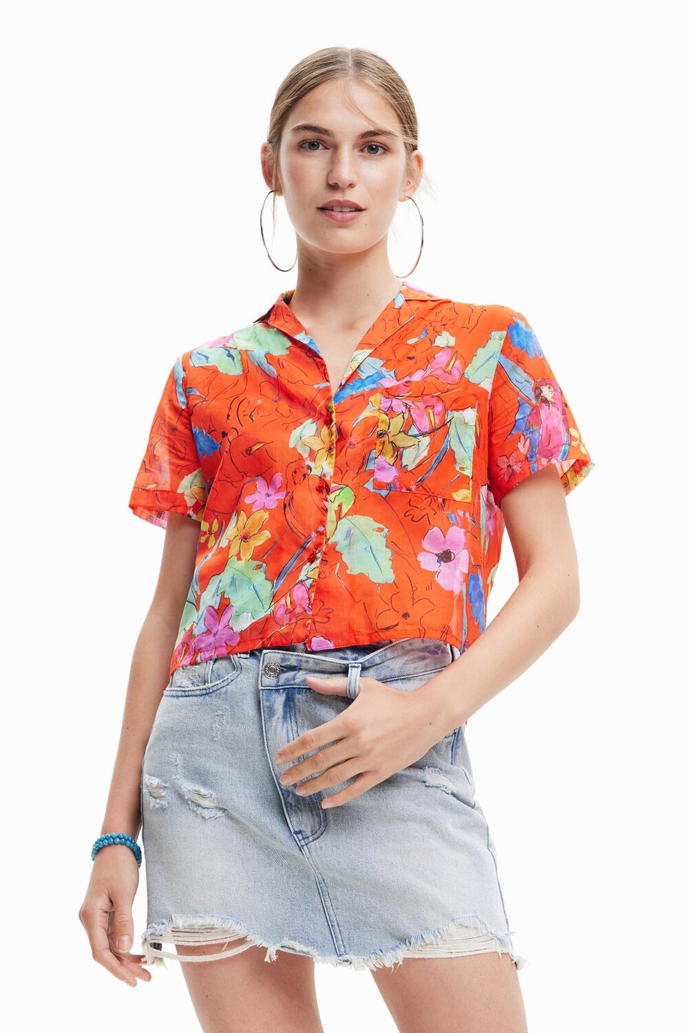 

Рубашка Desigual, красный