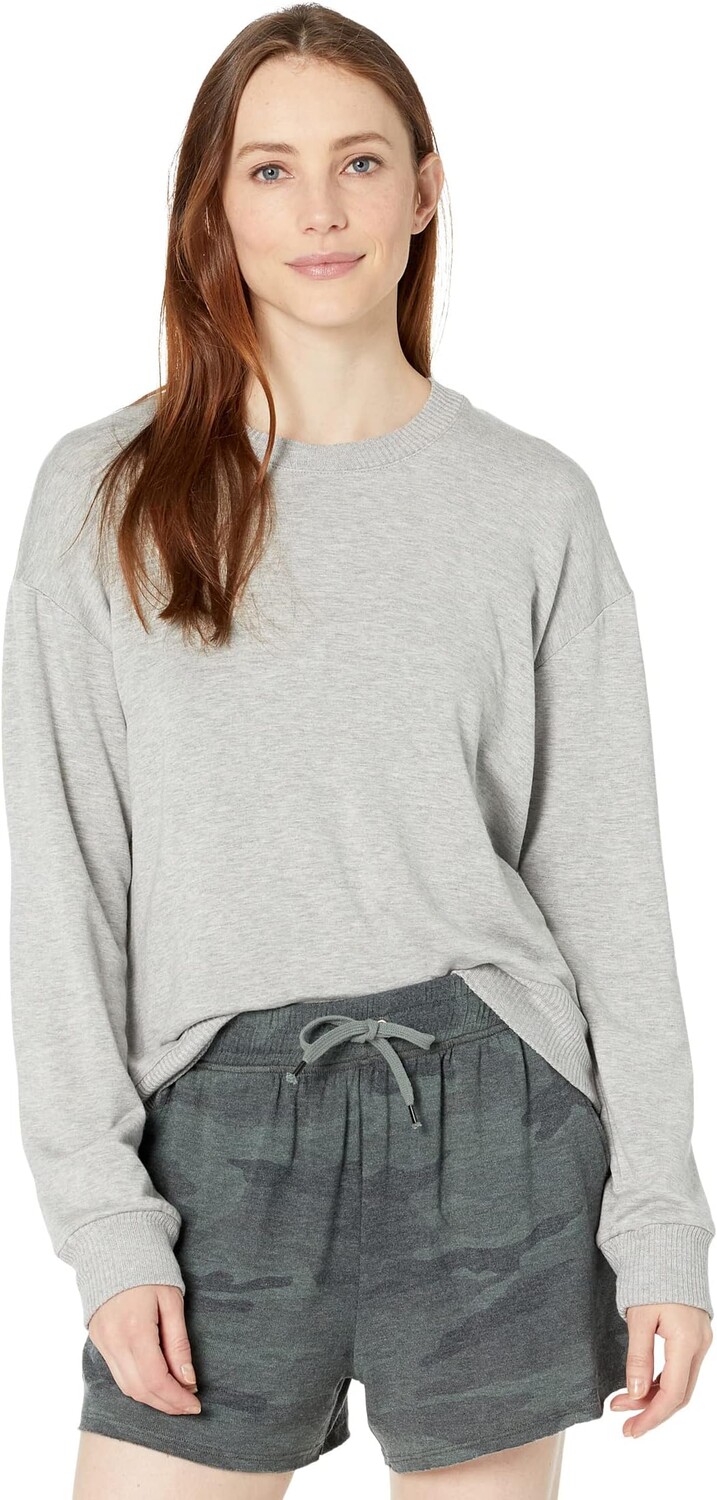 

Супермягкий пуловер из френч-терри Splendid, цвет Heather Grey