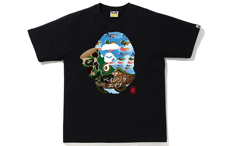 

Футболка BAPE «День детей» черная/синяя A Bathing Ape, черный