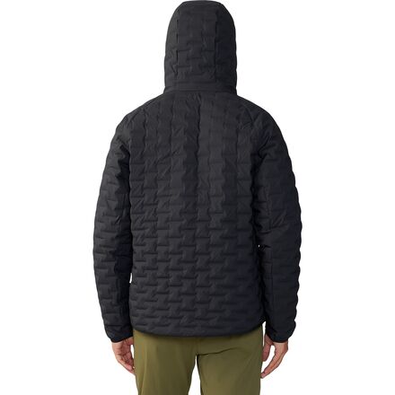 пуховик мужской mountain hardwear stretchdown™ light jacket синий Легкий пуловер с капюшоном Stretchdown мужской Mountain Hardwear, черный