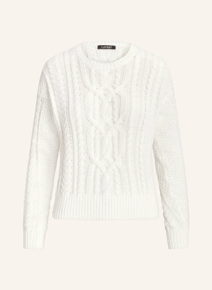 Пуловер Lauren Ralph Lauren, белый цена и фото