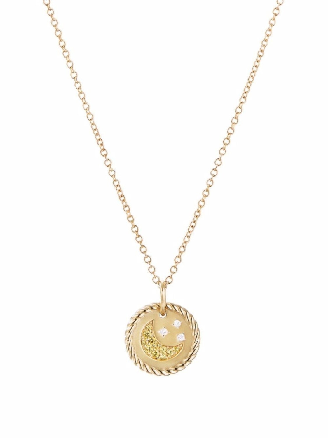 

Колье Cable Collectibles Moon and Stars из желтого золота с бриллиантами и сапфирами David Yurman, золотой