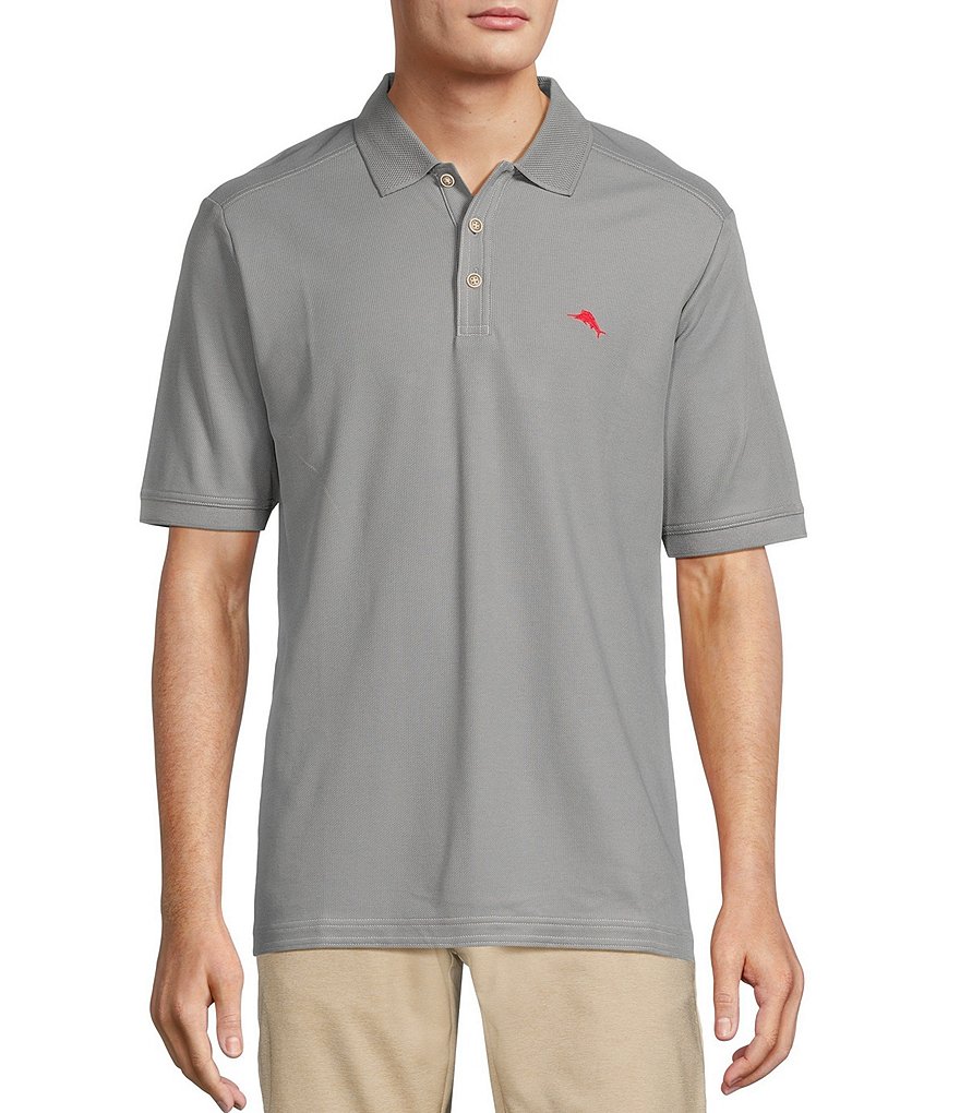 Рубашка поло с короткими рукавами Tommy Bahama Emfielder 2.0, серый