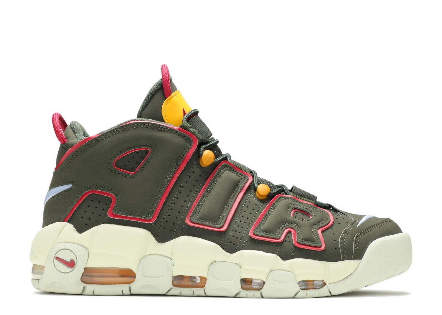 

Кроссовки Nike Air More Uptempo 'Cargo Khaki', зеленый, Зеленый;серый