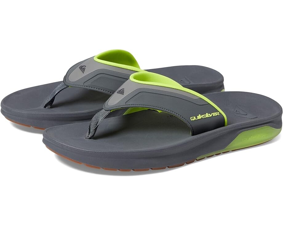 

Сандалии Quiksilver Mathodic Recovery Sandal, цвет Grey/Black/Green