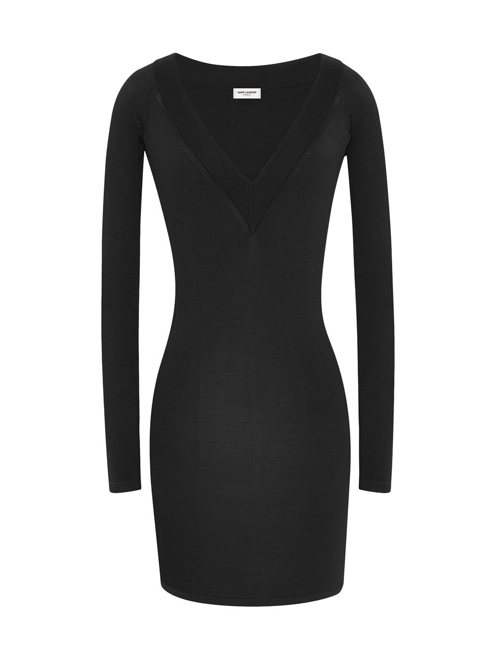 

Платье из вискозы Saint Laurent, черный