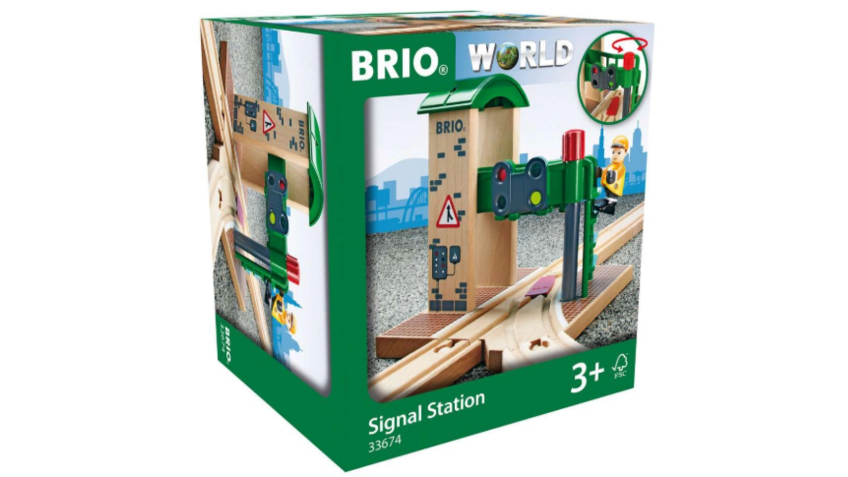 Поезд Brio Сигнальная станция brio 33743 светофор