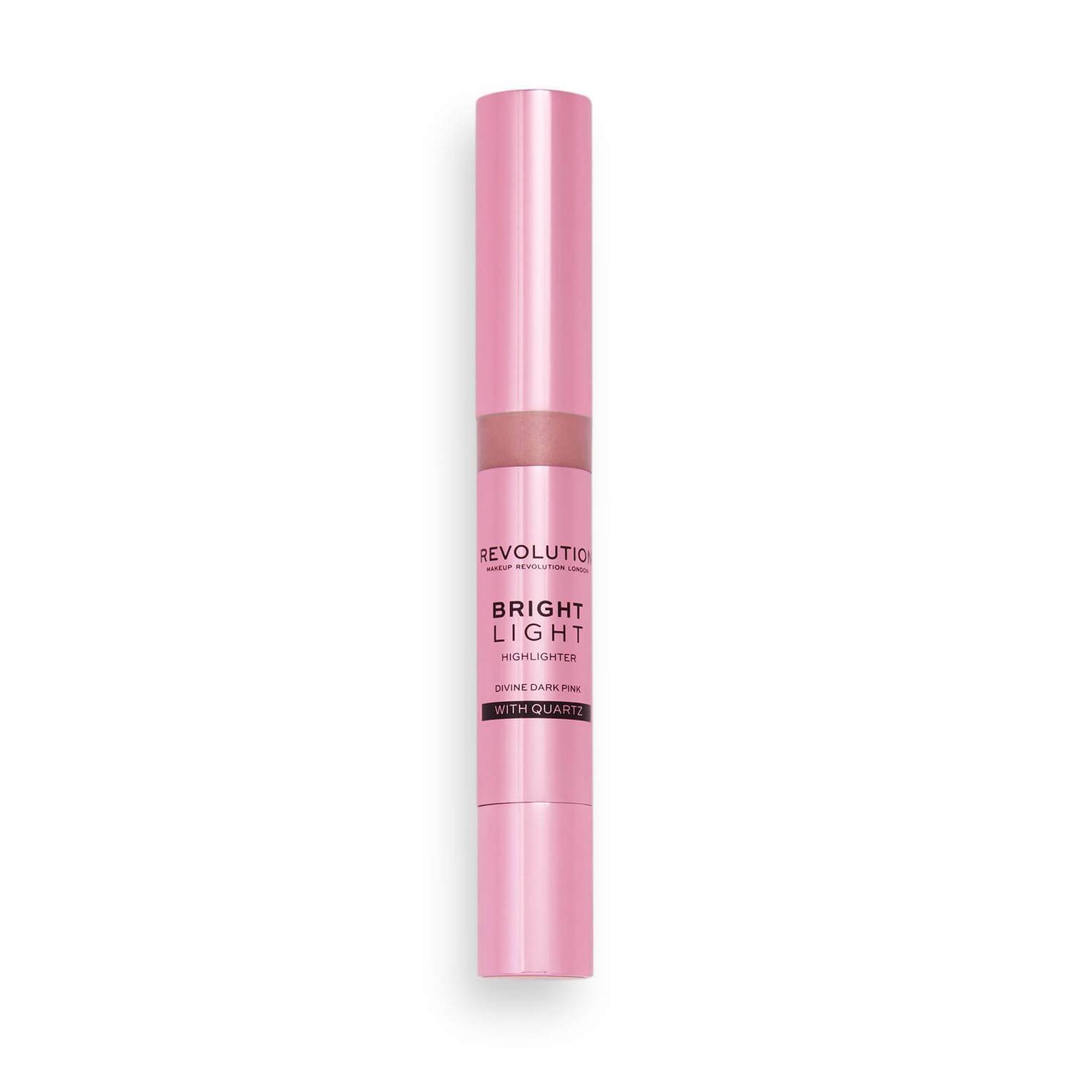 Хайлайтер Makeup Revolution Bright Light Highlighter 3ml, Dark Pink пуховка с блёстками для естественного сияния кожи shine bright