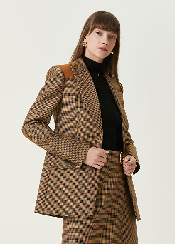 

Коричневая куртка с узором Bally, Коричневый