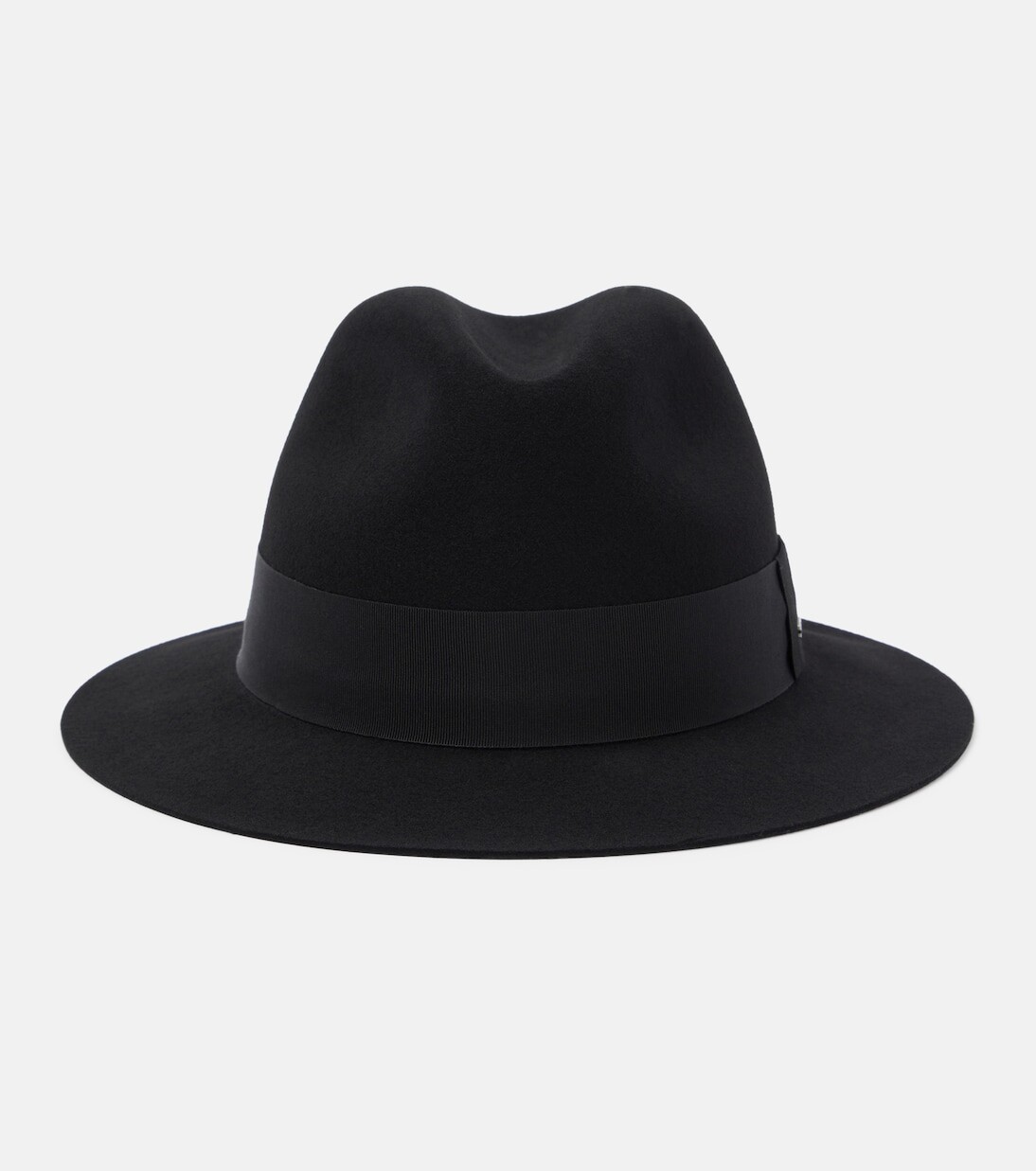 

Шляпа-федора из шерстяного фетра Saint Laurent, черный