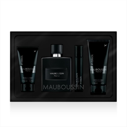 

Mauboussin Prestige Set 2023 Pour Lui In Black: Eau de Parfum, Shower Gel, Shower Gel & Travel Spray