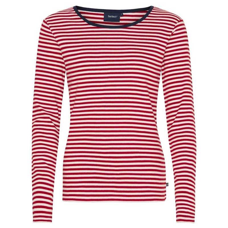 

Футболка Sea Ranch Josefine Long Sleeve Round Neck, красный