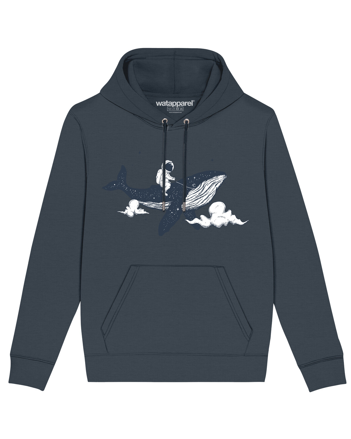 

Толстовка wat Apparel Spacewhale, цвет India Ink Grey