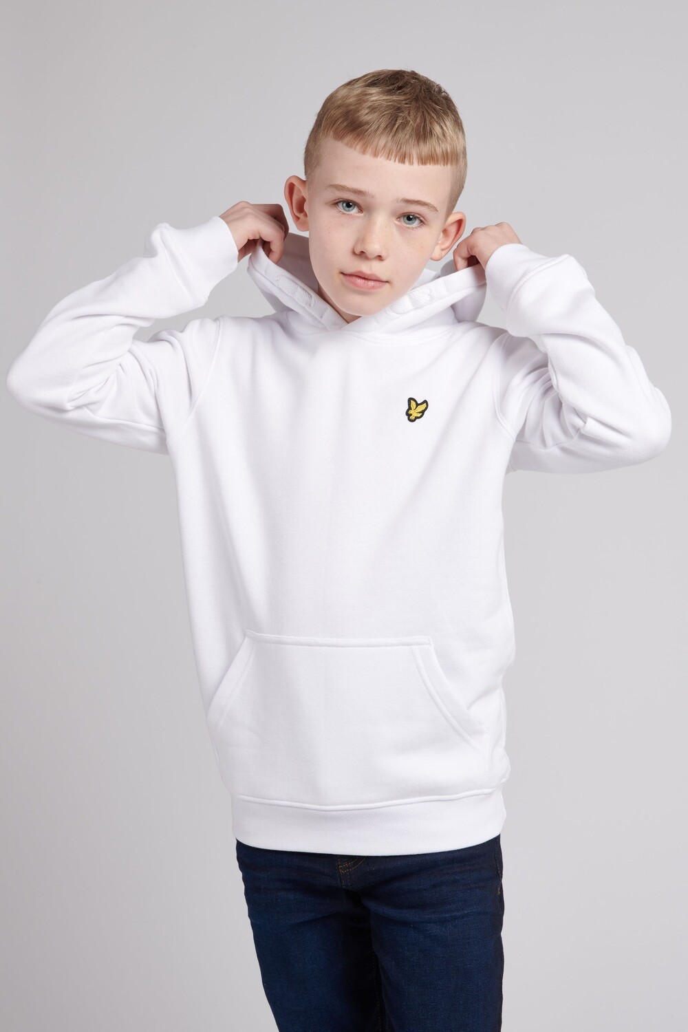 

Классическое белое худи Lyle & Scott, белый