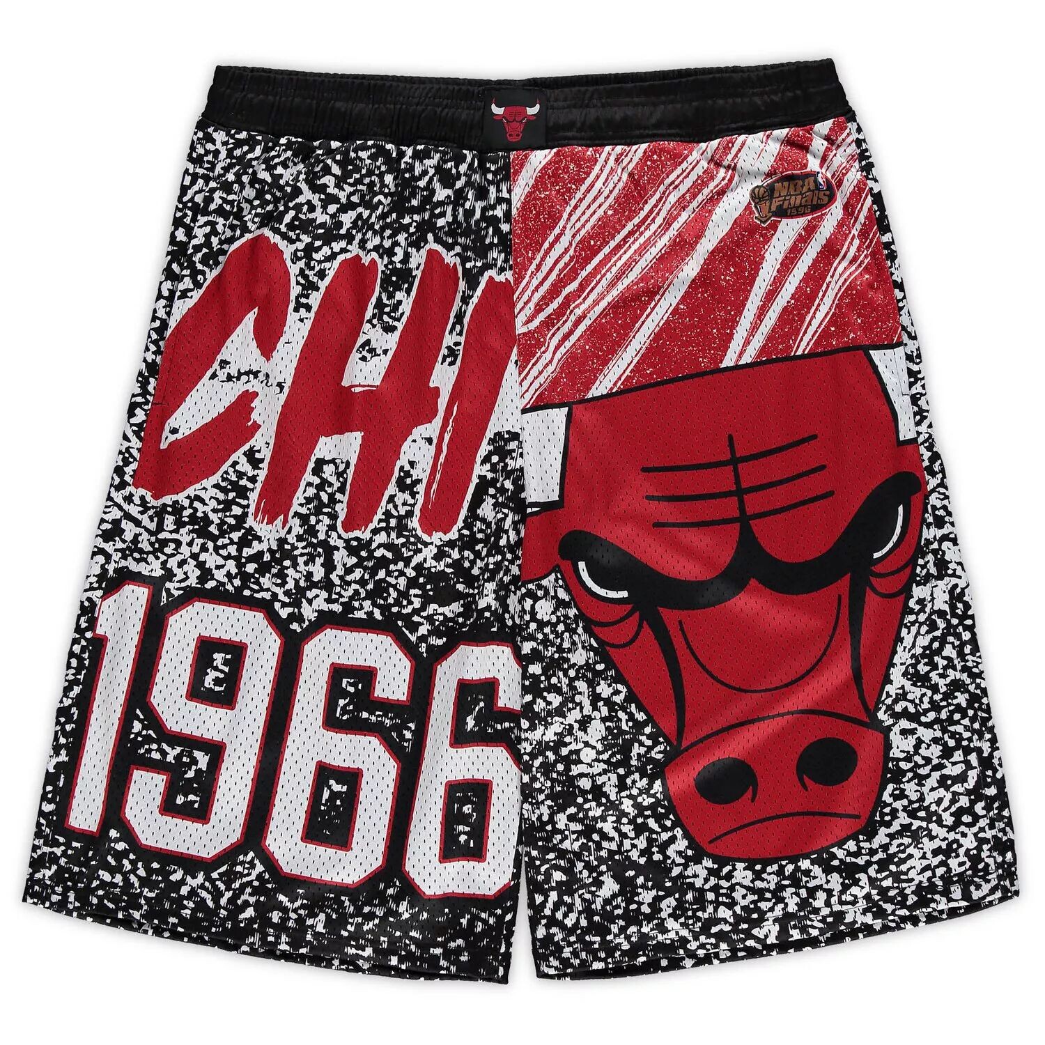 

Мужские шорты Mitchell & Ness Black Chicago Bulls Big & Tall Hardwood Classics Jumbotron