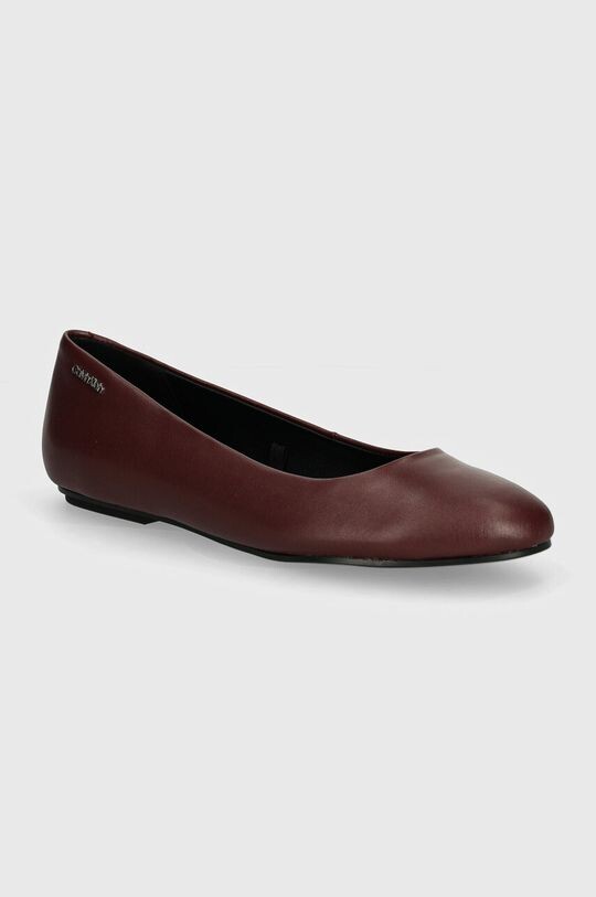 Балетки ROUND BallERINA Calvin Klein, бордовый
