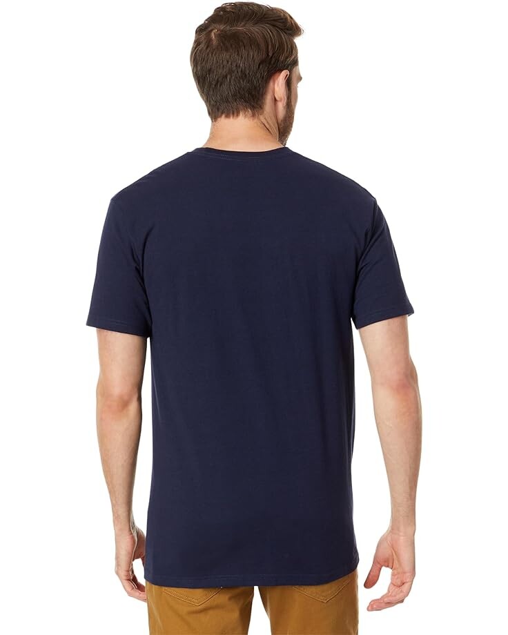 

Футболка Vans Classic Print Box Short Sleeve Tee, цвет Navy/Gold Fusion