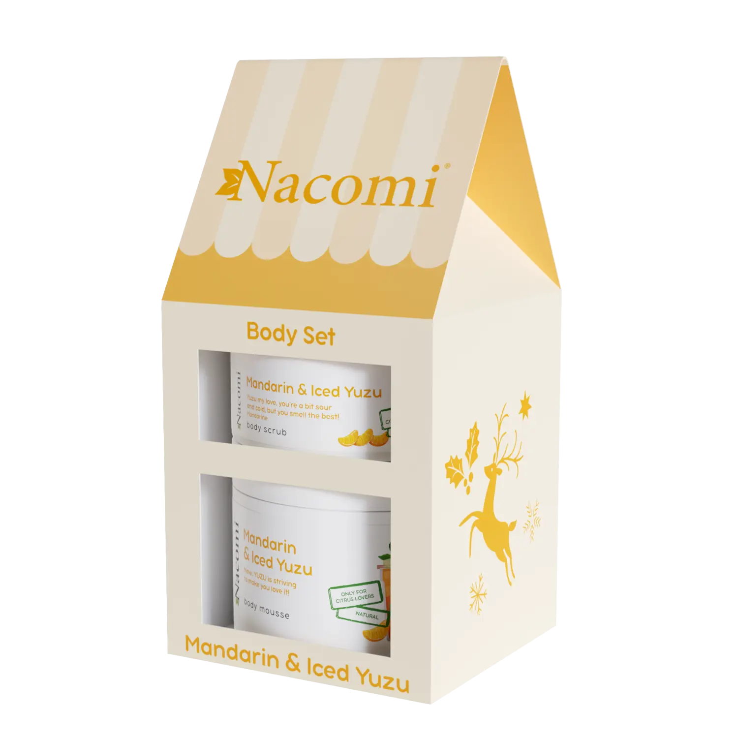 

Набор: скраб для тела Nacomi Mandarin&Iced Yozu, 180 мл