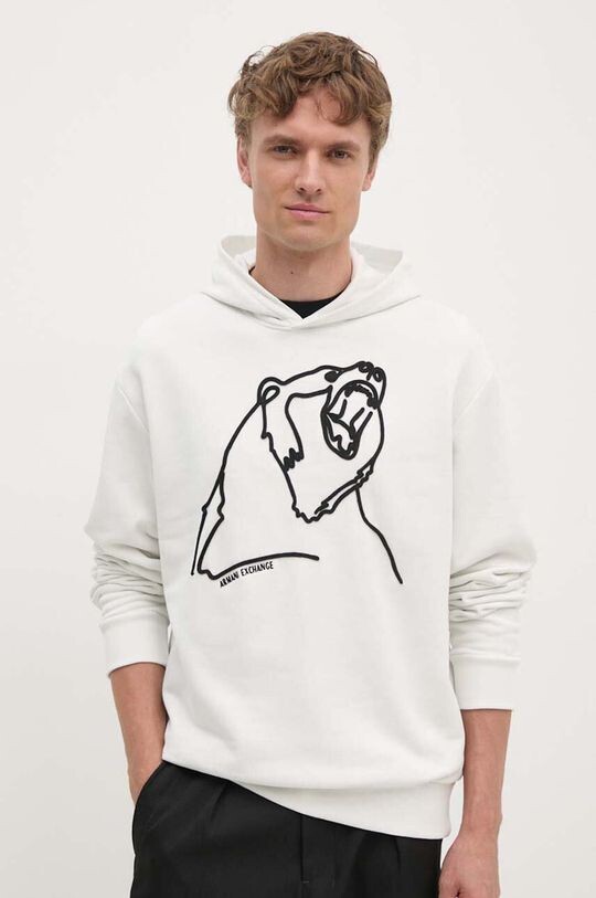 

Хлопковая толстовка Armani Exchange, белый