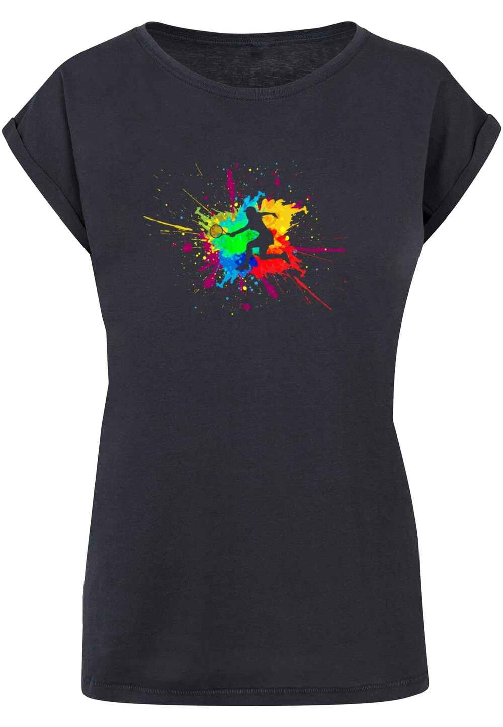 Рубашка Merchcode Ladies Color Splash Player, черный