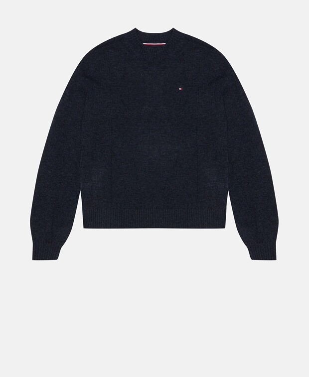 

Шерстяной джемпер Tommy Hilfiger, темно-синий