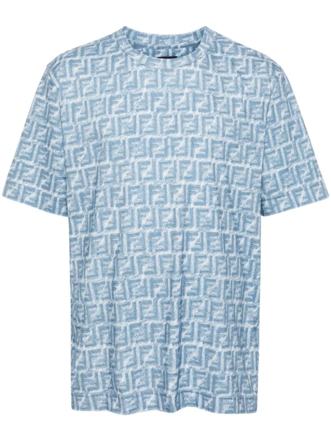 

FENDI футболка с логотипом FF, синий