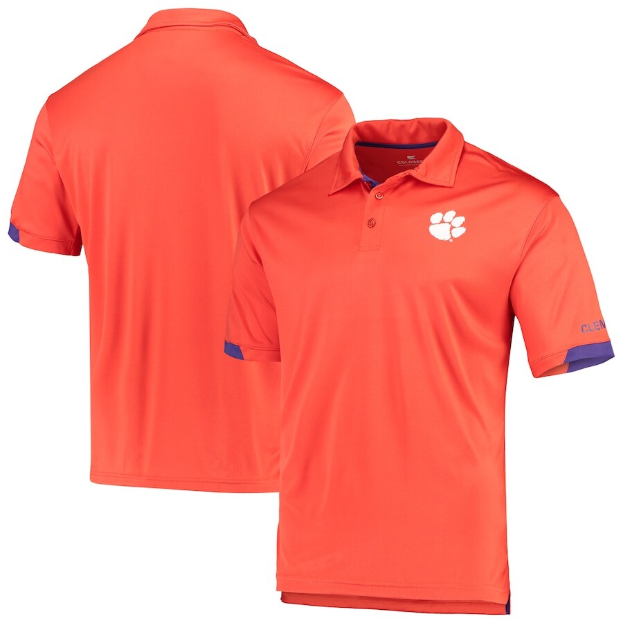 

Поло с коротким рукавом Colosseum Clemson Tigers, оранжевый