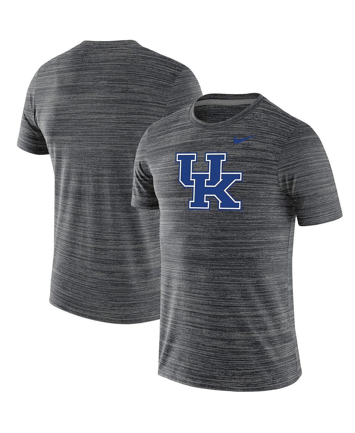 

Мужская черная футболка с логотипом команды Kentucky Wildcats Velocity Legend Performance Nike, Черный