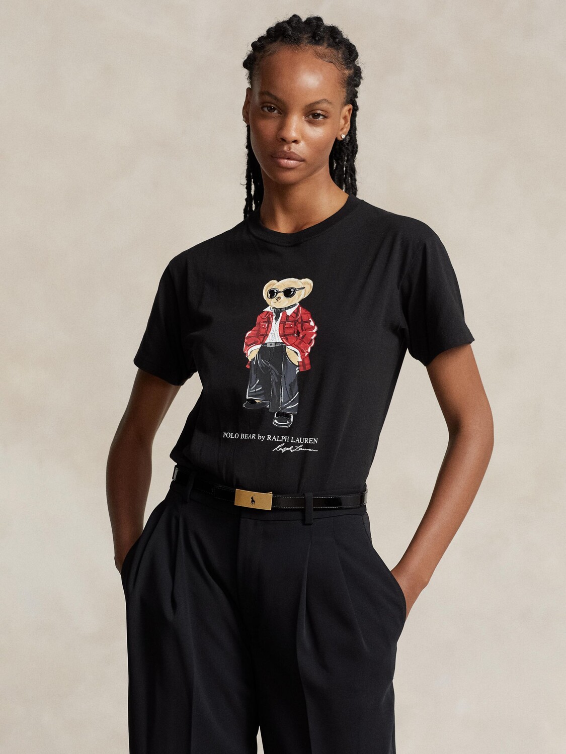 

Футболка с коротким рукавом Polo Holiday Bear Ralph Lauren, черный