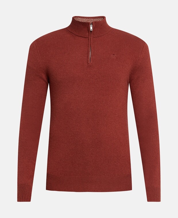 

Шерстяной джемпер Hackett London, красный