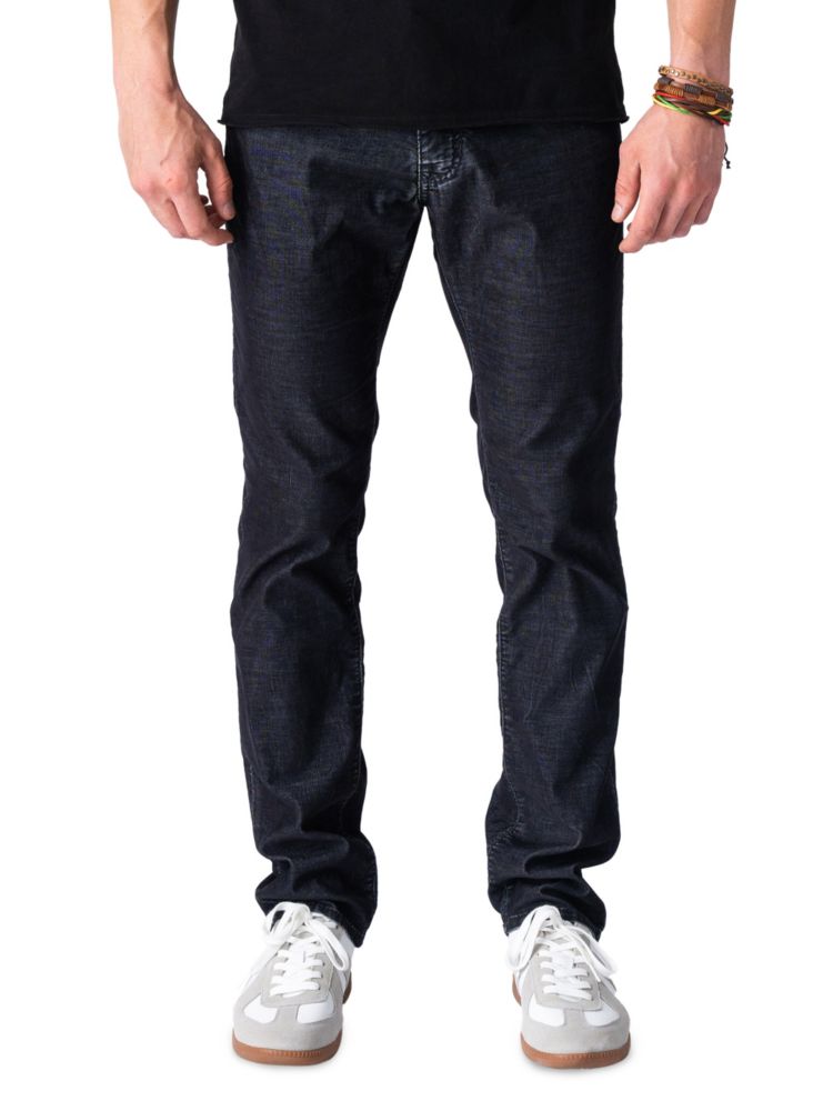 Вельветовые джинсы узкого кроя Barfly Stitch'S Jeans, черный