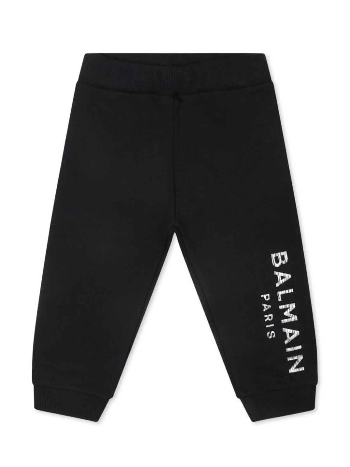 

Balmain Kids спортивные брюки из органического хлопка с логотипом, черный