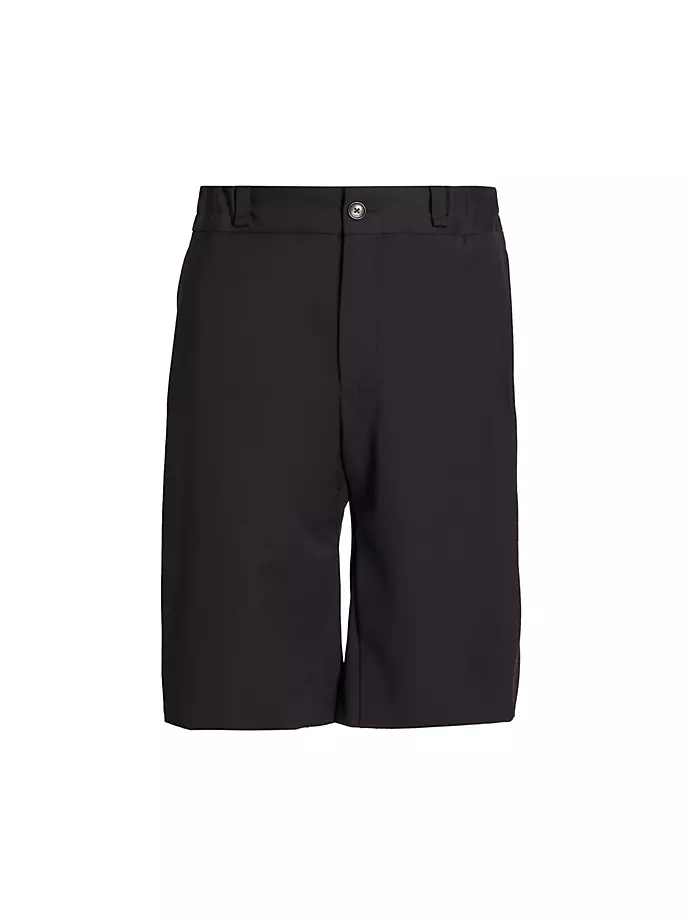 

Индивидуальные шорты из смесовой шерсти Lanvin, синий