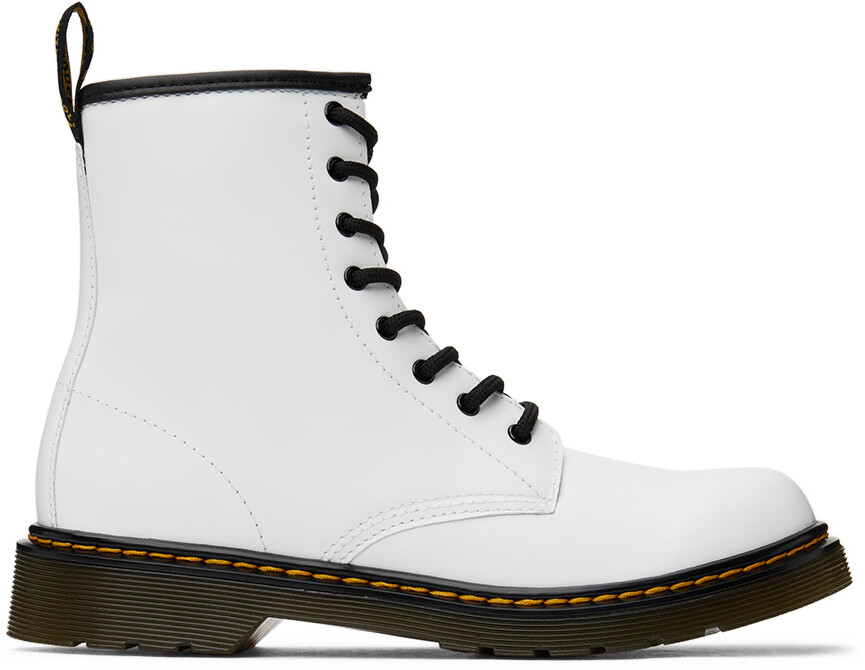 

Детские белые ботинки для больших детей 1460 Dr. Martens, цвет White romario