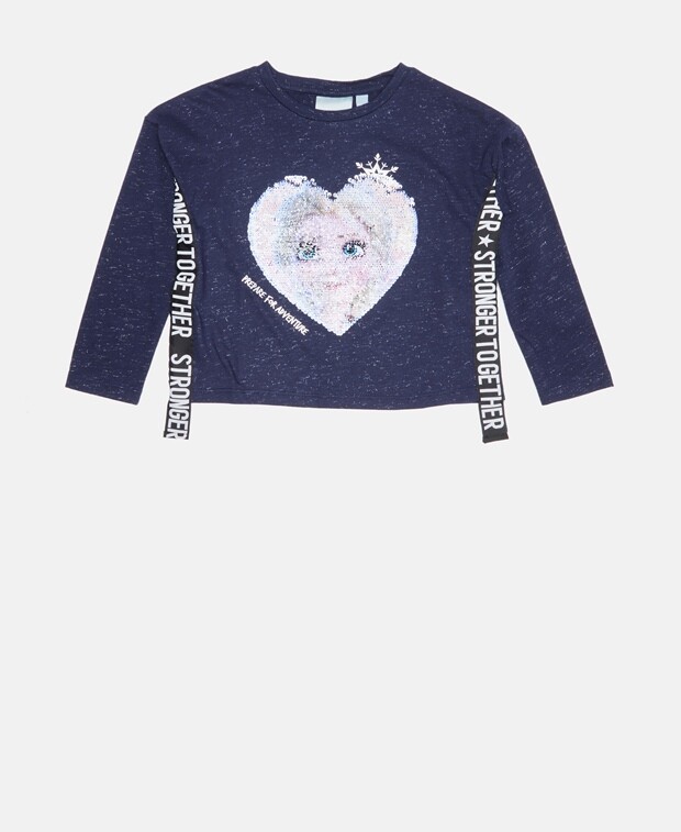 

Топ с длинными рукавами Desigual, темно-синий