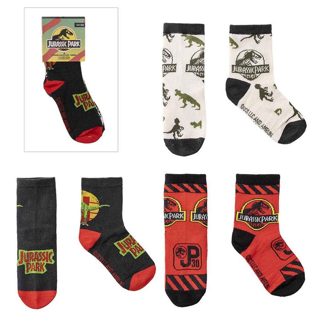 

Носки Cerda Group Jurassic Park Half 3 Units, разноцветный