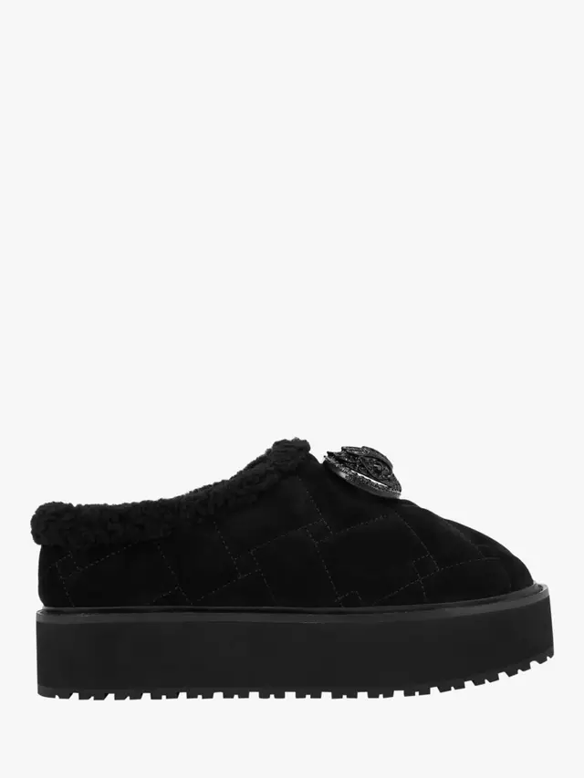 

Тапочки Kurt Geiger London Chelsea Suede Flatfom, черный