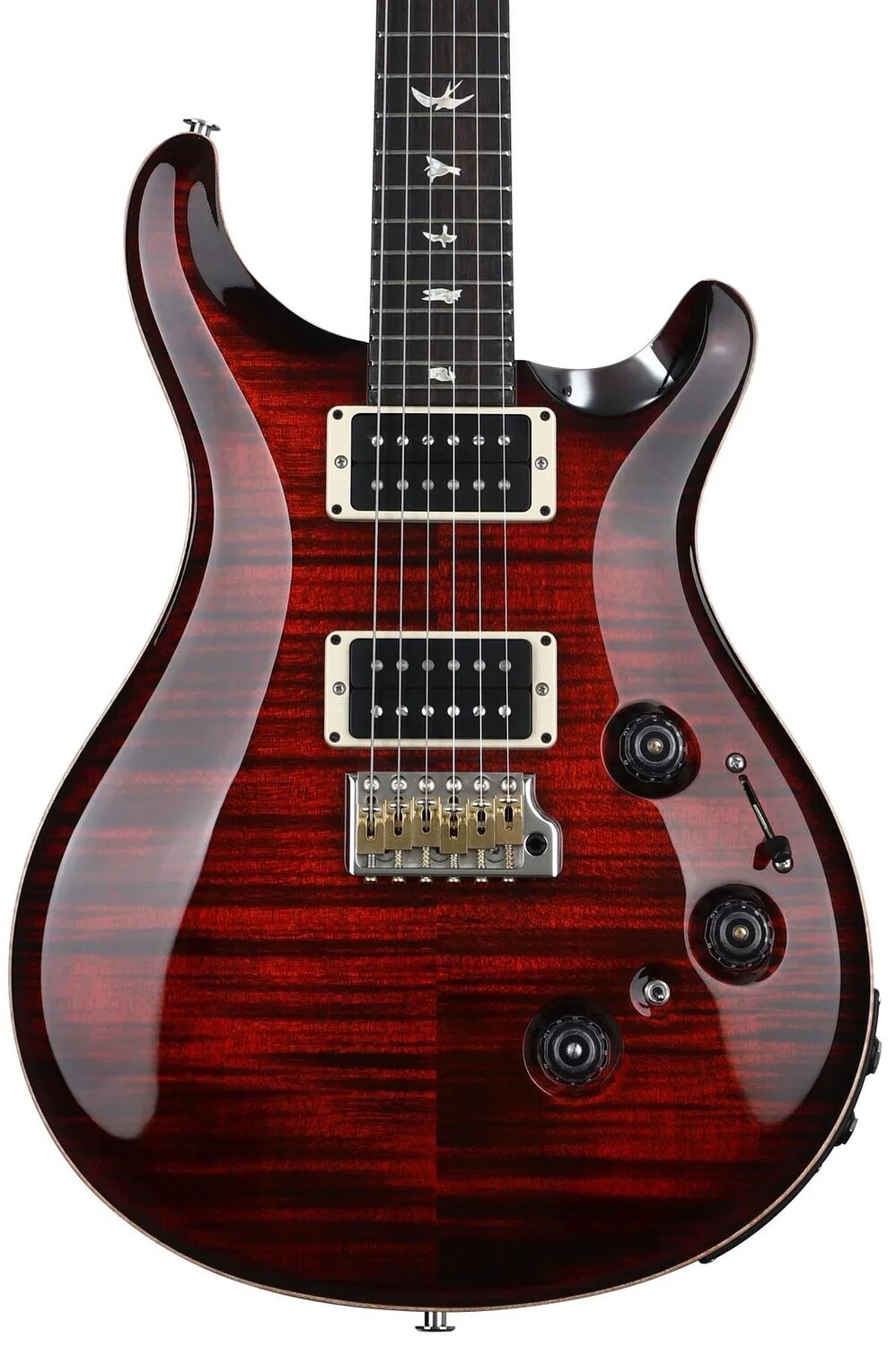 

PRS Custom 24 Пьезоэлектрическая гитара с тонким грифом - Fire Red Burst