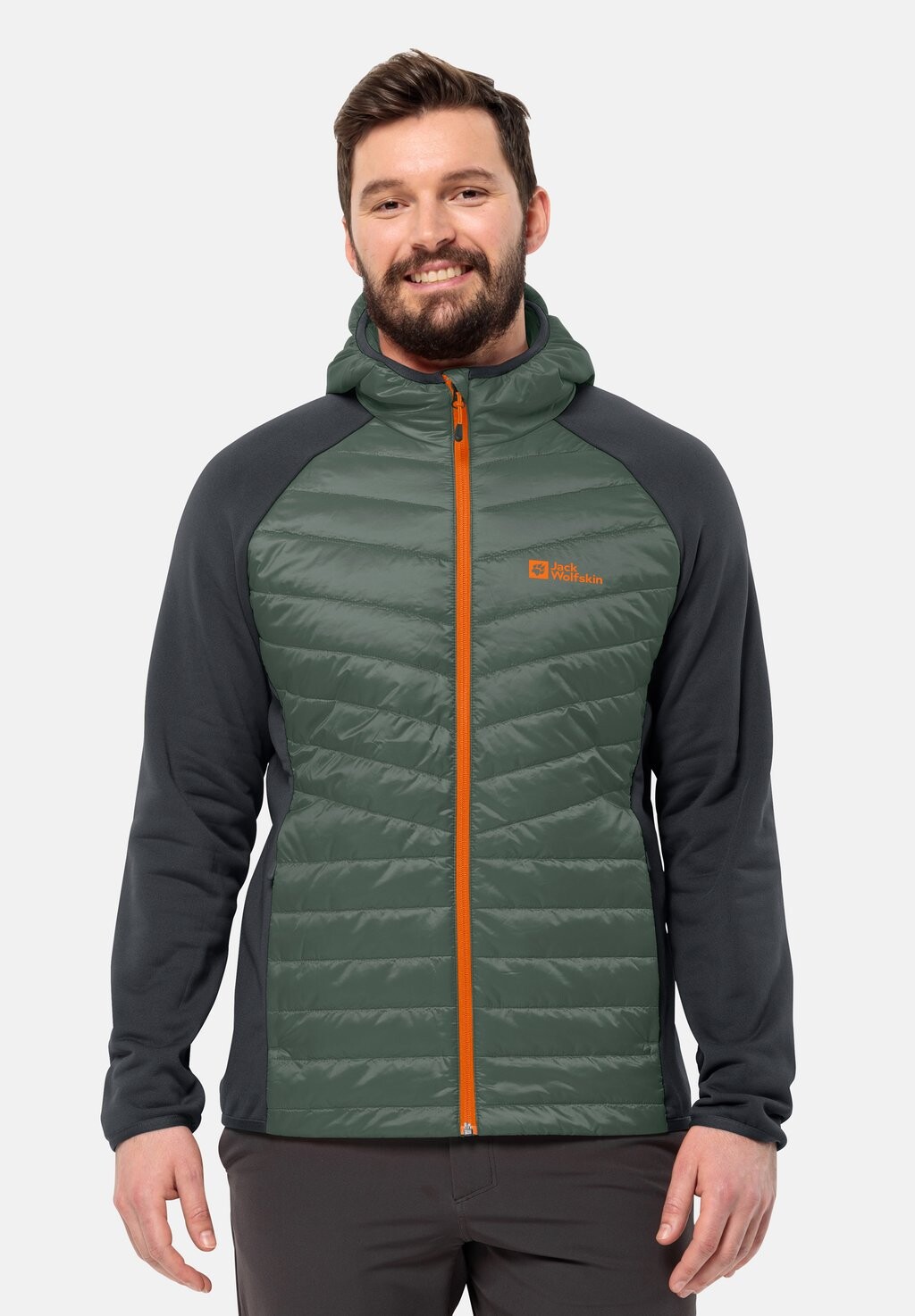 

Зимняя куртка ROUTEBURN PRO HYBRID M Jack Wolfskin, зеленый
