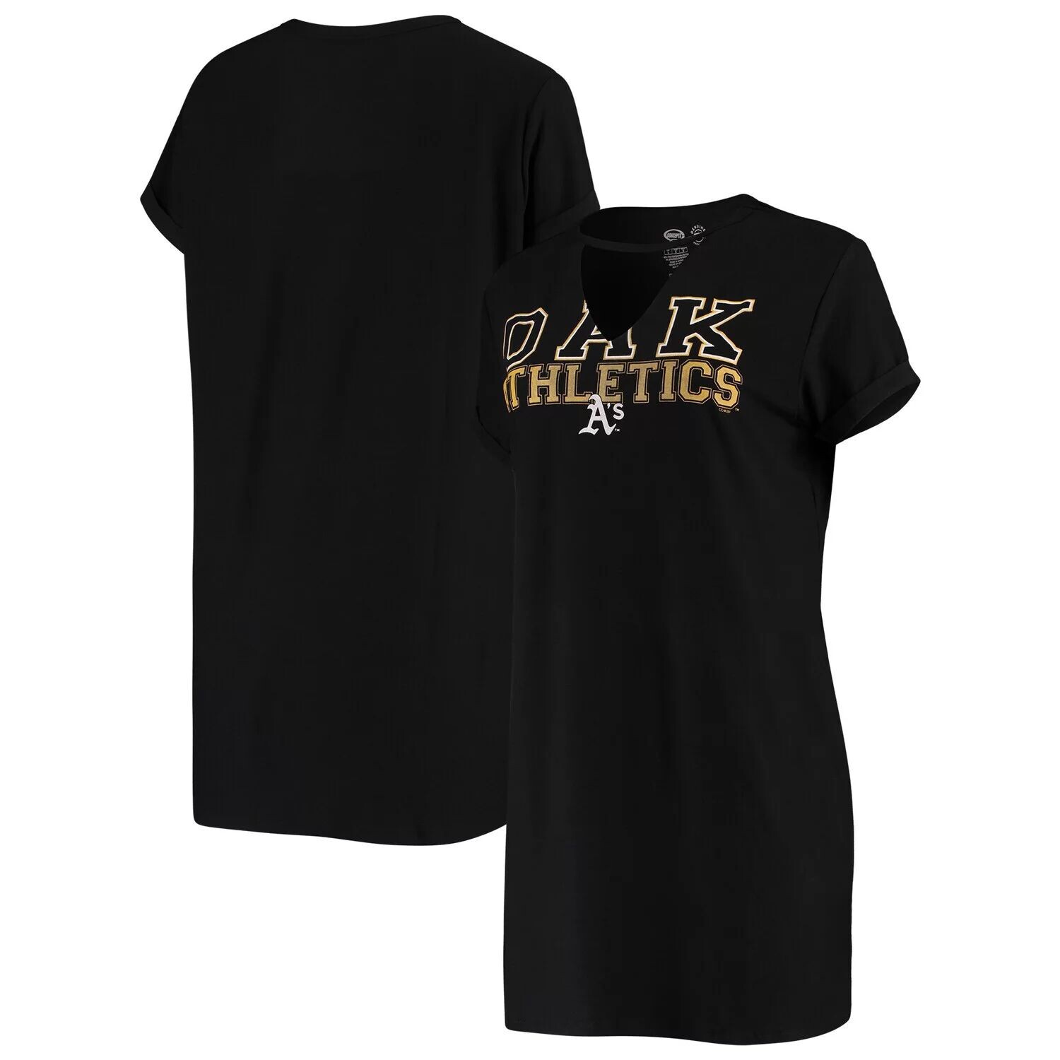 

Женская ночная рубашка Concepts Sport черная Oakland Athletics Fairway