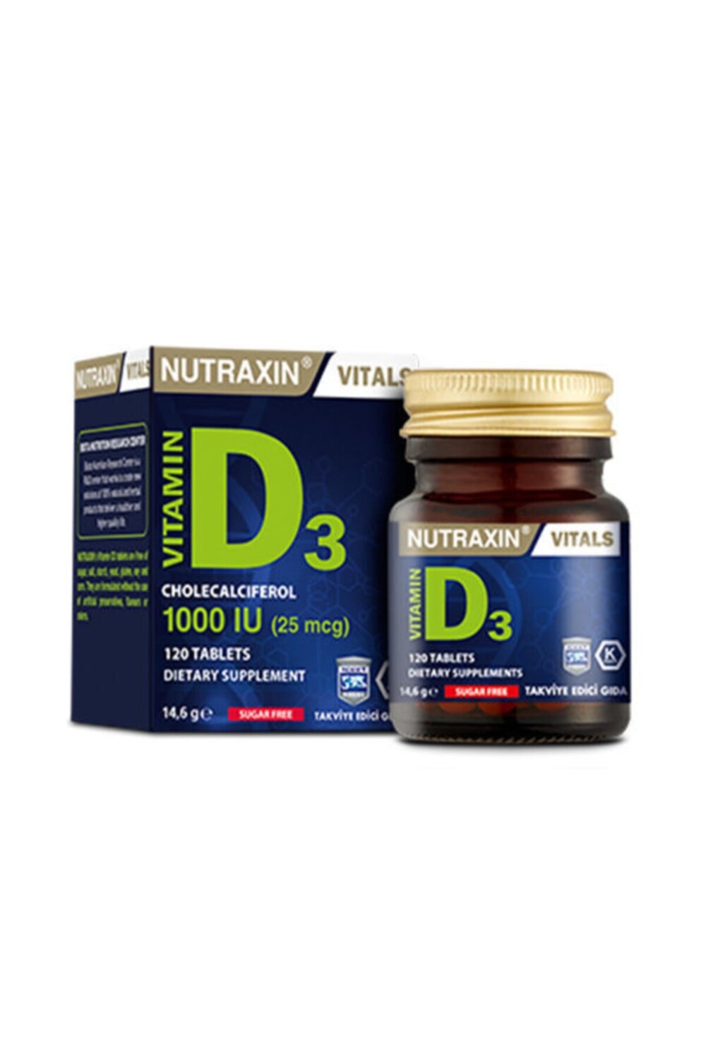 

Nutraxin D3 Vitamin 120 Tablet-D Витаминная добавка