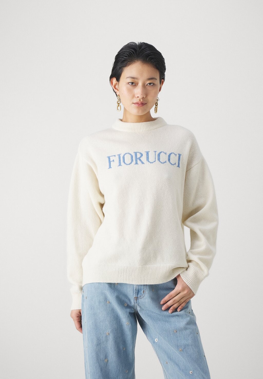 Джемпер HERITAGE LOGO JUMPER Fiorucci, бежевый