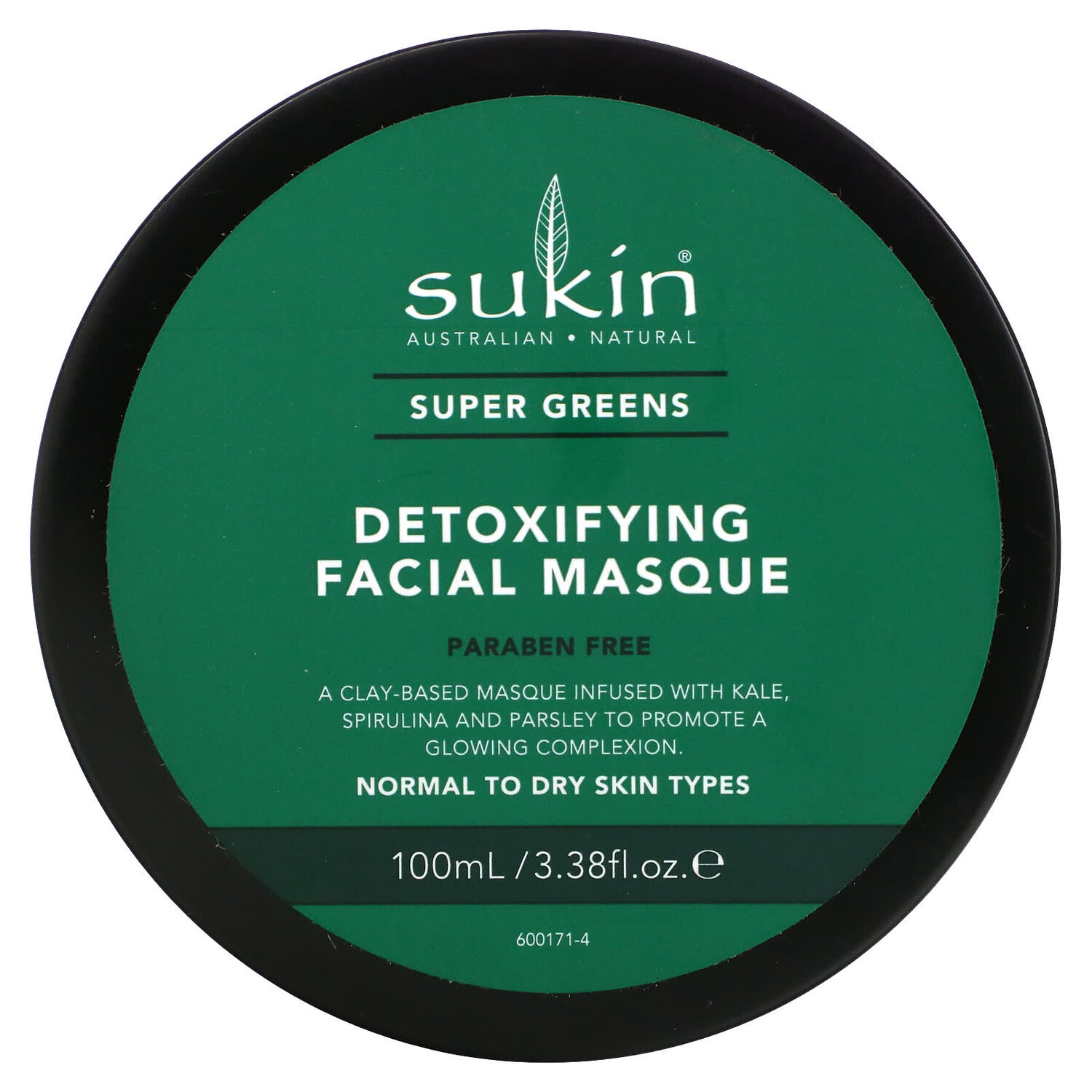 

Super Greens, маска для лица для выведения токсинов, 100 мл (3,38 жидк. унции), Sukin