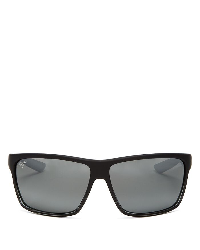 

Солнцезащитные очки поляризованной квадратной формы, 64 мм Maui Jim