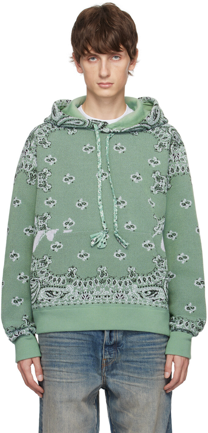 

Толстовка с зеленой банданой AMIRI, Зеленый