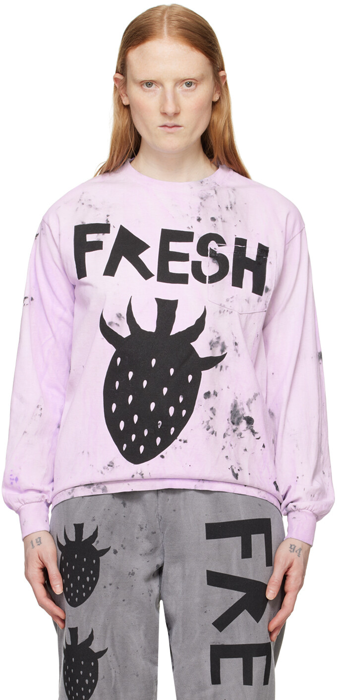 

Фиолетовая футболка с длинным рукавом Fresh Westfall